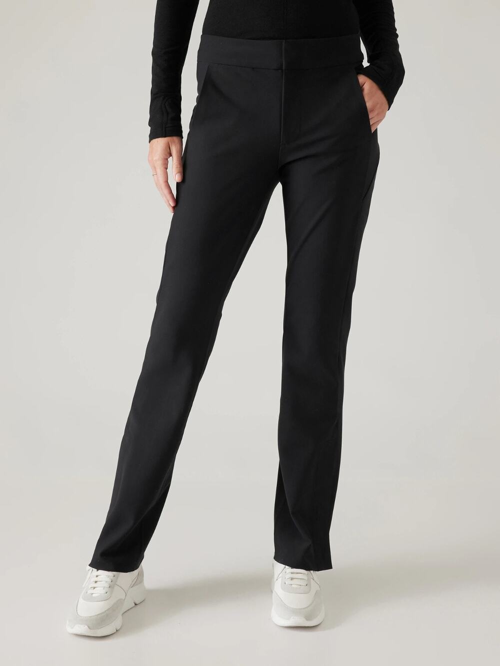 NWT Athleta Stellar Flare Trouser, Black SIZE 14T 14 T #486208 Y0328H